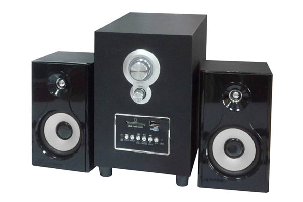 2.1 multimedia speakers with USB/SD/FM/RC