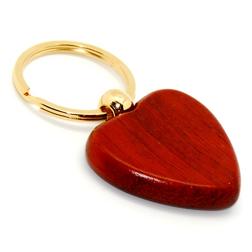 Rosewood Heart Shape Keychain