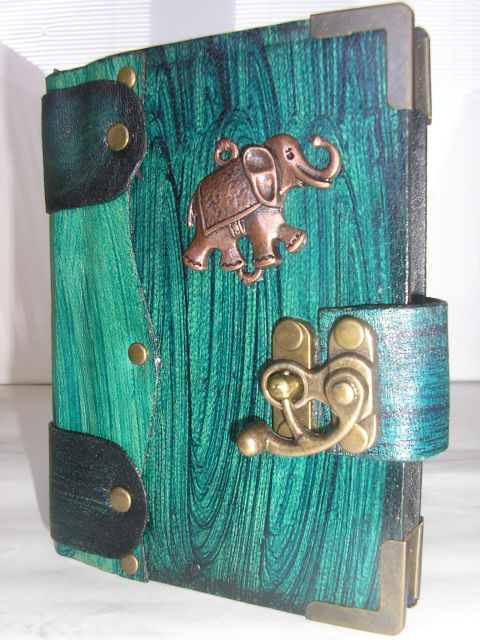 HANDMADE AUTHENTIC MINI LEATHER JOURNAL"ELEPHANT"