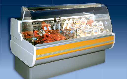 supermarket refrigerated display case