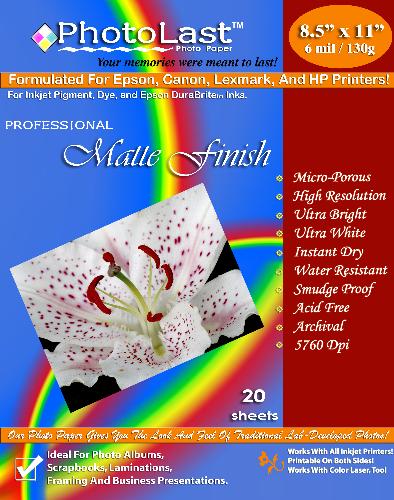 Professional Matte Photo Paper