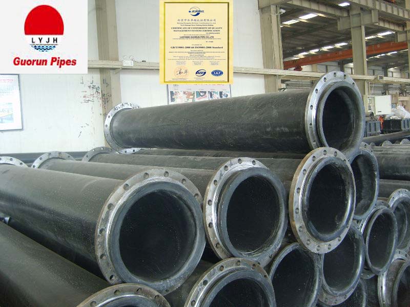 wear resistance UHMW PE pipe for sea water and sand dredging