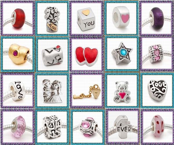 Valentine Charm Beads