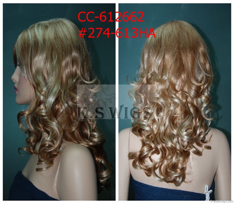 Kanekalon synthetic Front lace wig reused