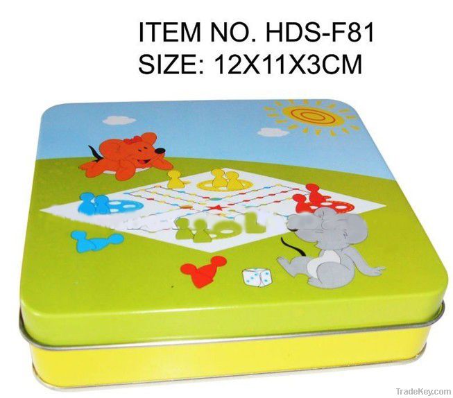 Colorful Square Metal Tin Box