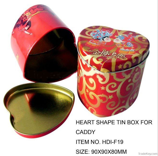 Heart Tin Box for Cake