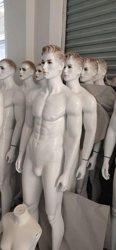 jolly mannequin-new designed male mannequin with white glossy finish, realistic facial appearance, making up display, sculptural head ZD1