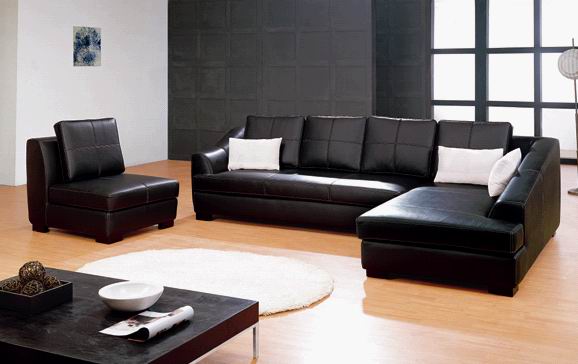 Leather Corner Sofa 3004#