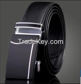 Men&#039;s belt high-grade automatic buckle belts leisure business leather belt manufacturer provides straightly