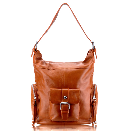 Alena Brown Pockets Bag 10322