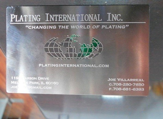 Stainless Steel Business card