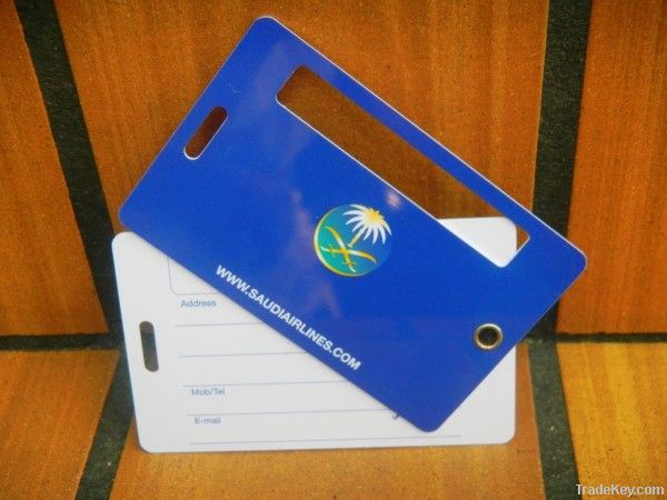 PVC  luggage tag/Baggage tag in CR80 Size