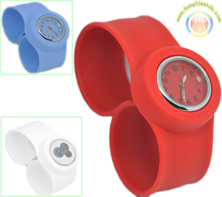 Slap silicone watch