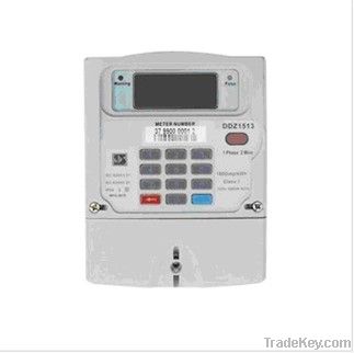 Keypad single-phase prepayment electricity meter