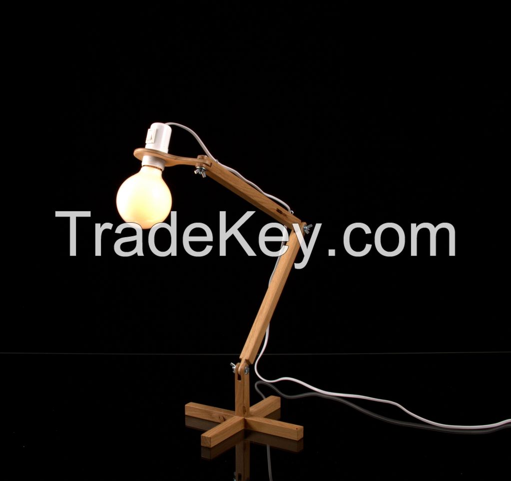 Wooden Tabel Lamp DL020 by BlackGizmo