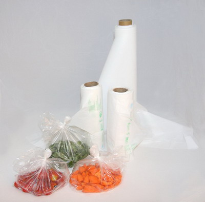 Biodegradable roll bags