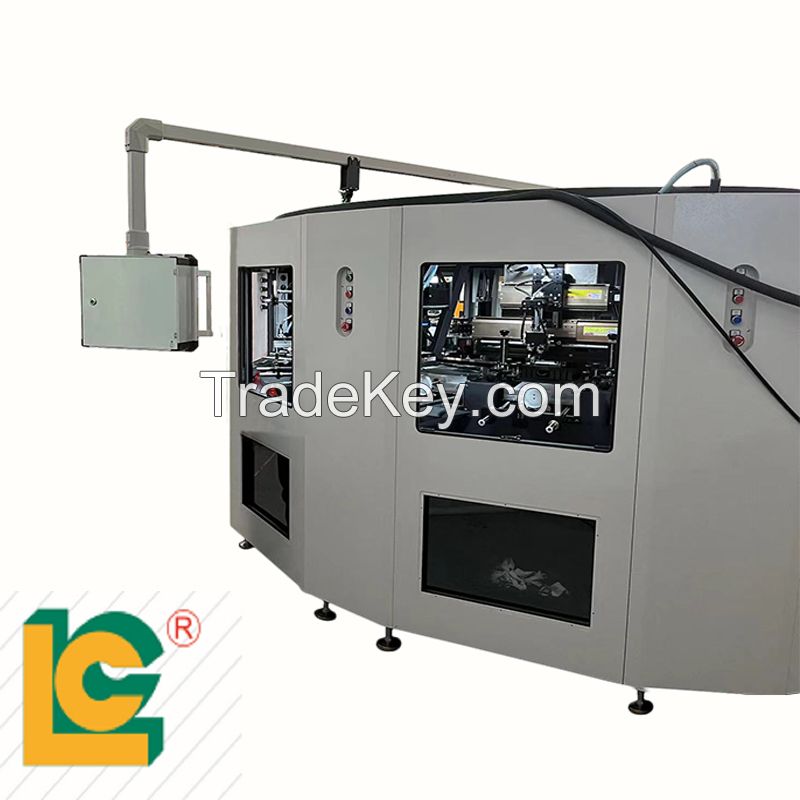Italy Full Automatic Glass Bottle Screen Printer Silk Screen Printing Machine For Glass Plastic Bottles Cups Jars with CCD vision