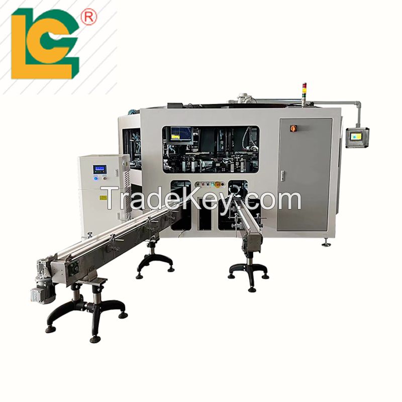 glass bottle automatic LED UV screen printing machine with servo system