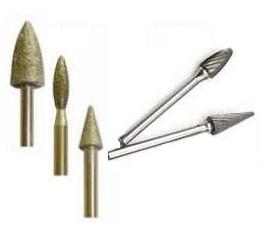 Diamond bur and carbide bur