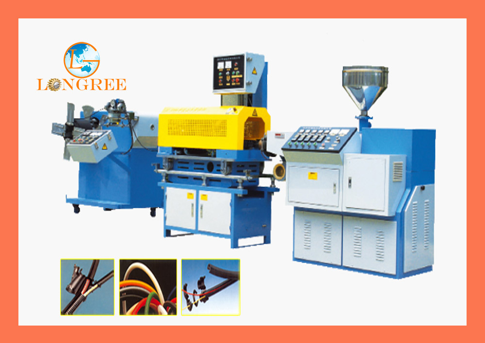 PE, PP corrugated pipe production line