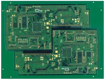 Multilayer board with BGA pads, chemical gold, breakrouted
