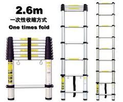 2.6m super ladder telescopic aluminum ladder with EN131