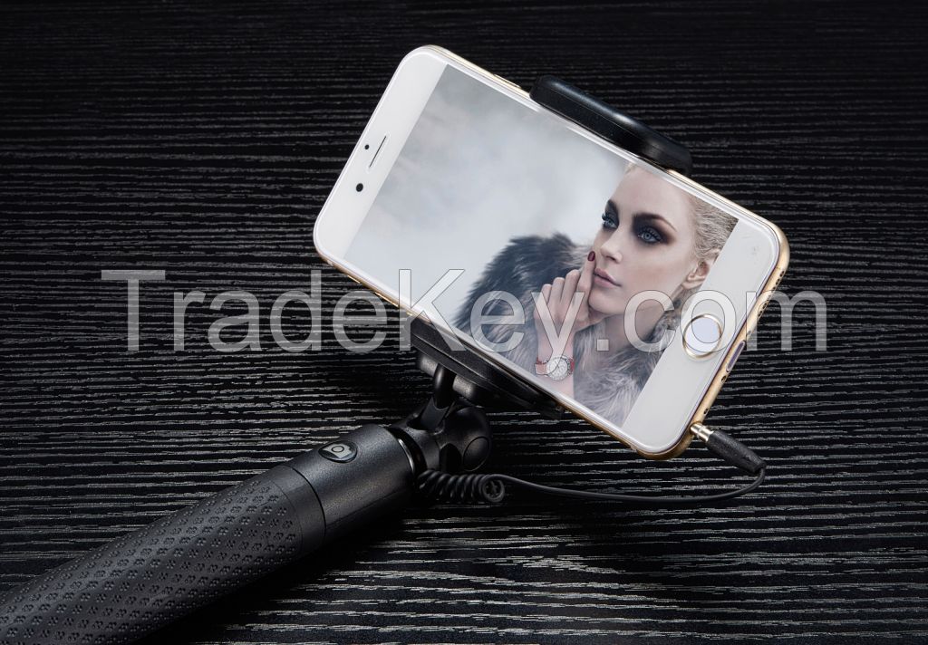 wireless mobile phone selfie stick wired selfie stick