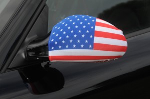 Car Mirror Socks, American Flag