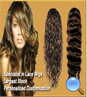 Human hair full lace wig