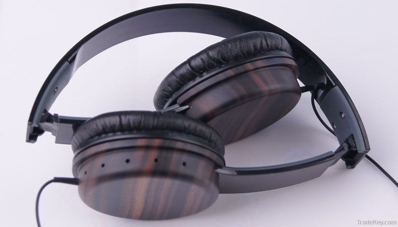 Ebony Wood Headphone