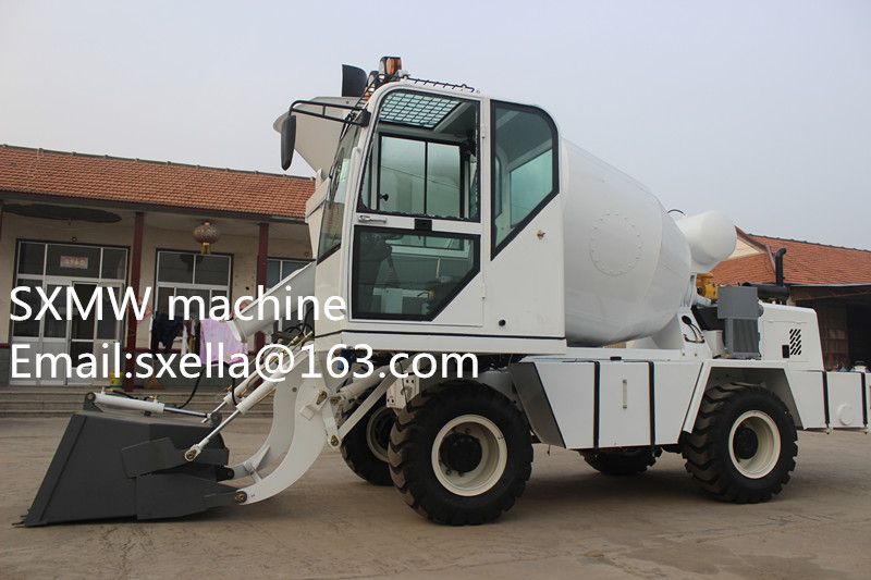 New type high quality self loading mobile concrete mixer 