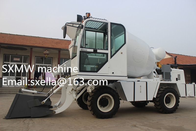 SXMW machine Concrete Batching Vehicle with self-loading fuction mobile batching plant