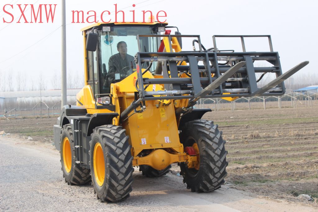 CHINA SXMW MACHINE compact front loader with auto pallet fork