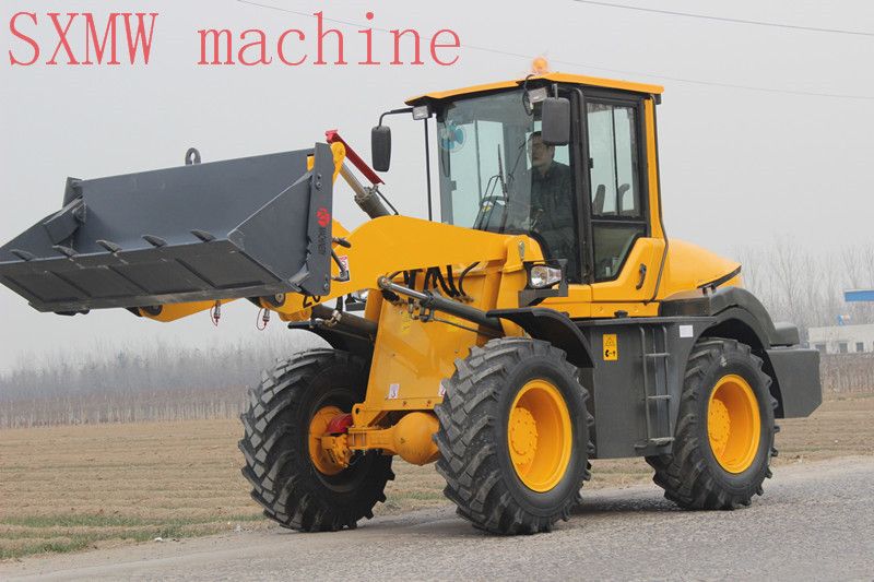 CHINA SXMW MACHINE compact wheel loader with 4 in 1 bucket