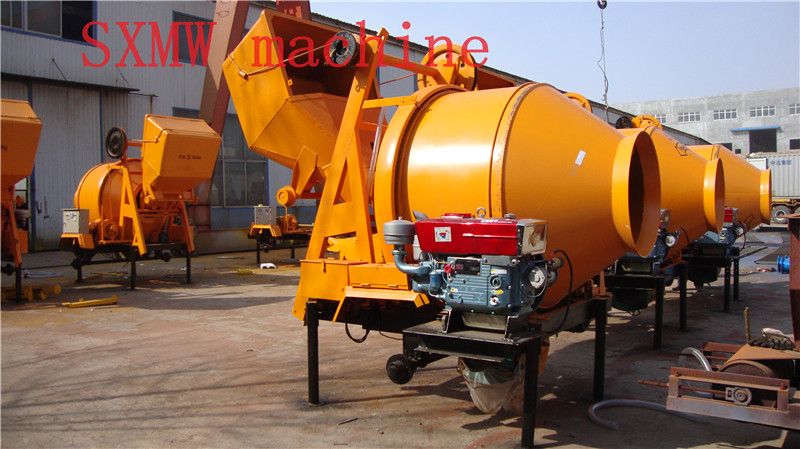 Sxmw Machine Diesel Engine Sxmw350 Concrete Mixer