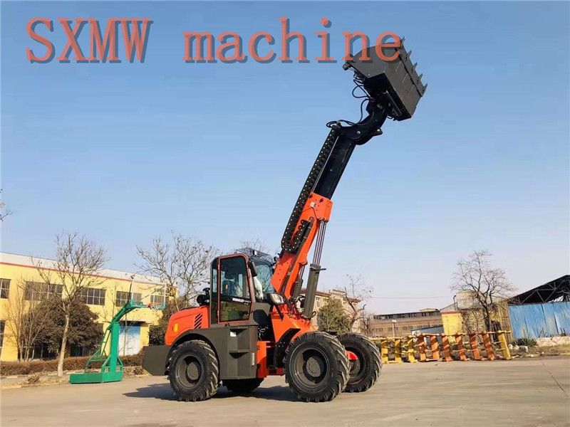 SXMW machine high dumping loader 4.5m SXMW3000 telescopic boom loader for sale