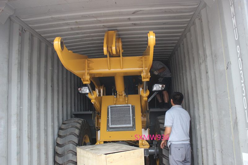 hot sale lowest price Rock Bucket Hydraulic Loader SXMW936 with CE