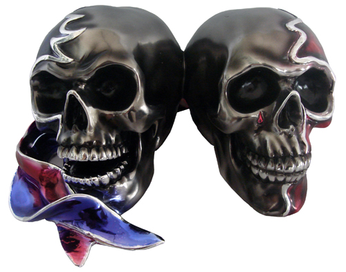 Electro-plating skull decoration