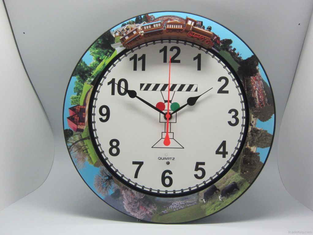 Hourly Chime Racing Car Wall Clock, Musical Wall Clock