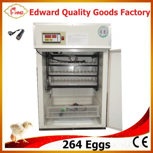 CE Approved cheap egg hatching machine take 264 eggs for sale