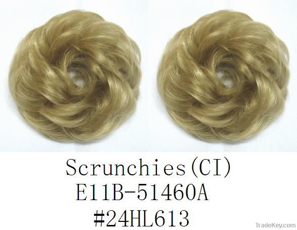 Natural Synthetic Hair Scrunchies