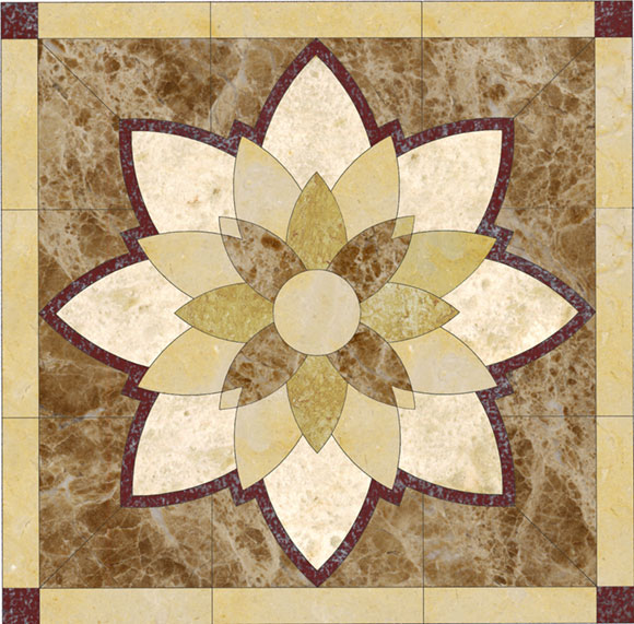Vitrified Decorative cutting tiles