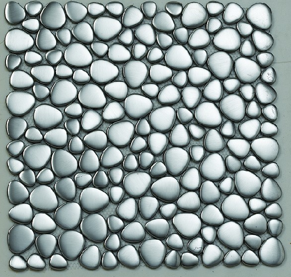 Irregular stainless steel mosaics