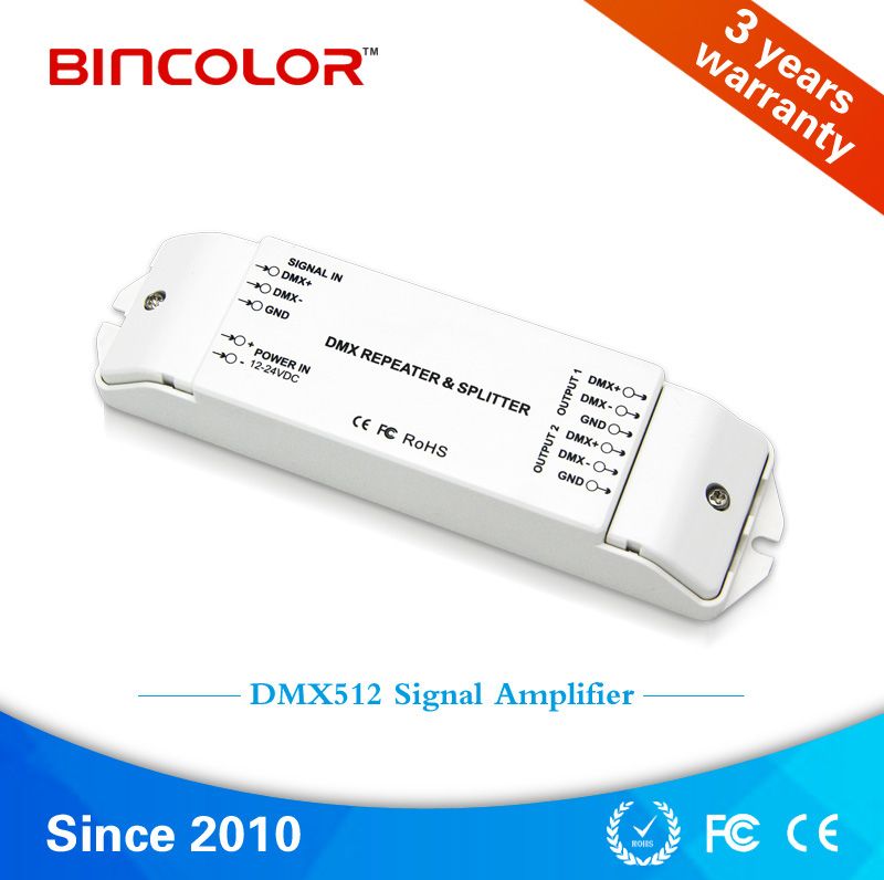 BINCOLOR BC-812 DMX signal amplifier/REPEATER/SPLITTER