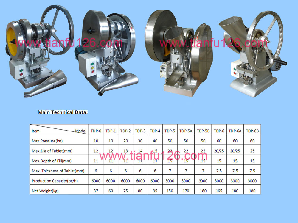 TDP series single punch tablet press