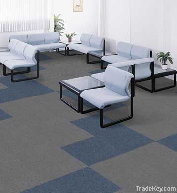100% pp carpet tile with the pvc backing
