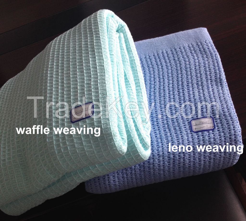 100% Cotton Hospital Thermal Blankets, Waffle Blankets, Leno Blankets, Cellular Baby Blankets