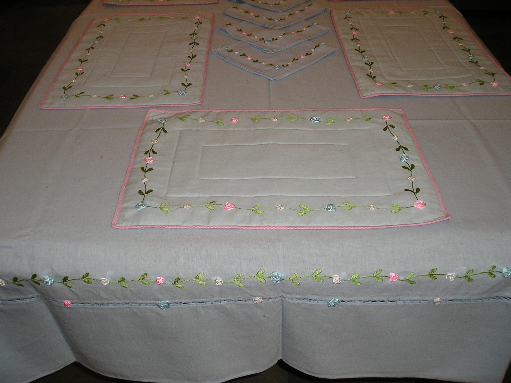 Hand Embroidered table covers