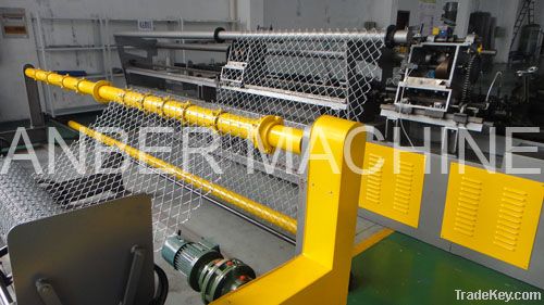 Chain link fence machine