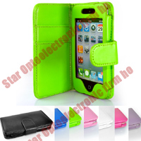 New Wallet Design Leather Case for iPod Touch 4G 4 4th Gen